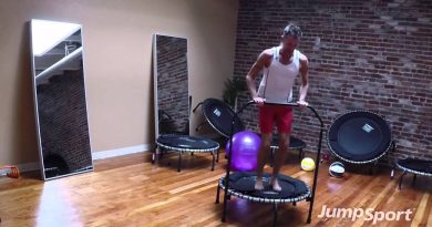 Fitness Trampoline Beginner Workout with Handle | Jeff McMullen, JumpSport Fitness