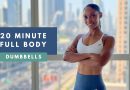 20 min Full Body DUMBBELL Workout (KNEE FRIENDLY & ALL STANDING)