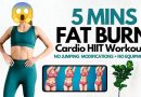 Instant 5 Minute Fat Burning HIIT Workout | Quick Full Body Cardio | Health and Fitness