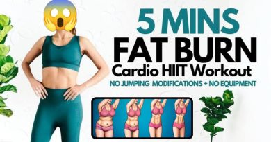 Instant 5 Minute Fat Burning HIIT Workout | Quick Full Body Cardio | Health and Fitness