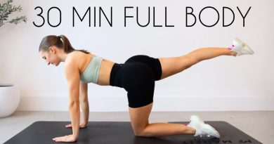 30 MIN FULL BODY WORKOUT – Small Space/Apartment Friendly (No Jumping, No Equipment)