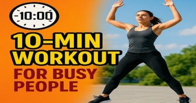“10 Minutes Daily Workout for Busy People” Quick Fitness Routine.