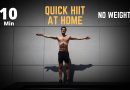 10 Min Quick HIIT Workout at Home (No Equipment, Full Body Burn!)