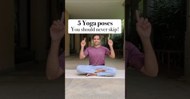5 Yoga Poses Everyone must practice! #homeworkout #health #asana #exercise #yoga #fitness #routines