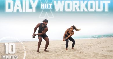 10 Minute Full Body Daily NO EXCUSE Workout [Low Impact HIIT /No Jumping]